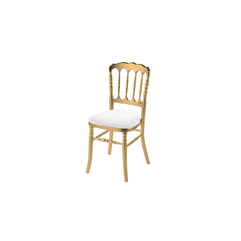 Chaise Napoleon Or / blanc