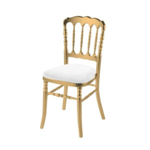 Chaise Napoleon Or / blanc