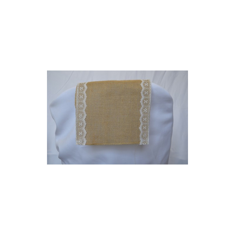 Noeud Toile de Jute et Dentelle