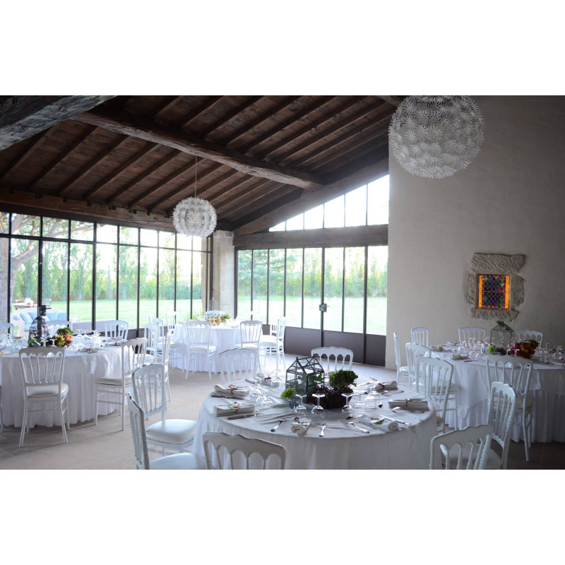 Nappe blanche polyester