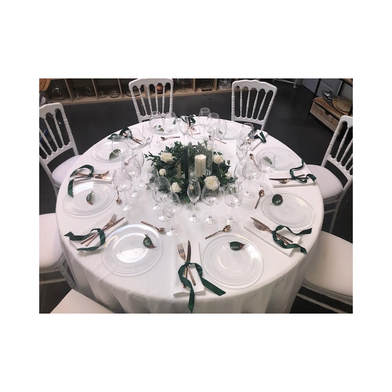 Nappe blanche polyester