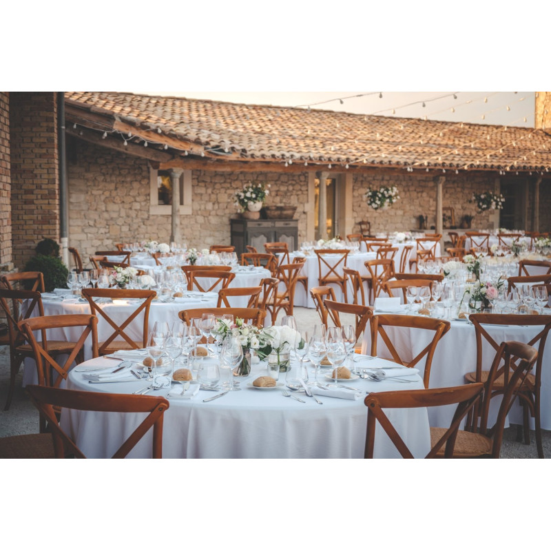 Nappe blanche coton