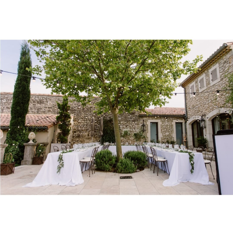 Nappe blanche coton