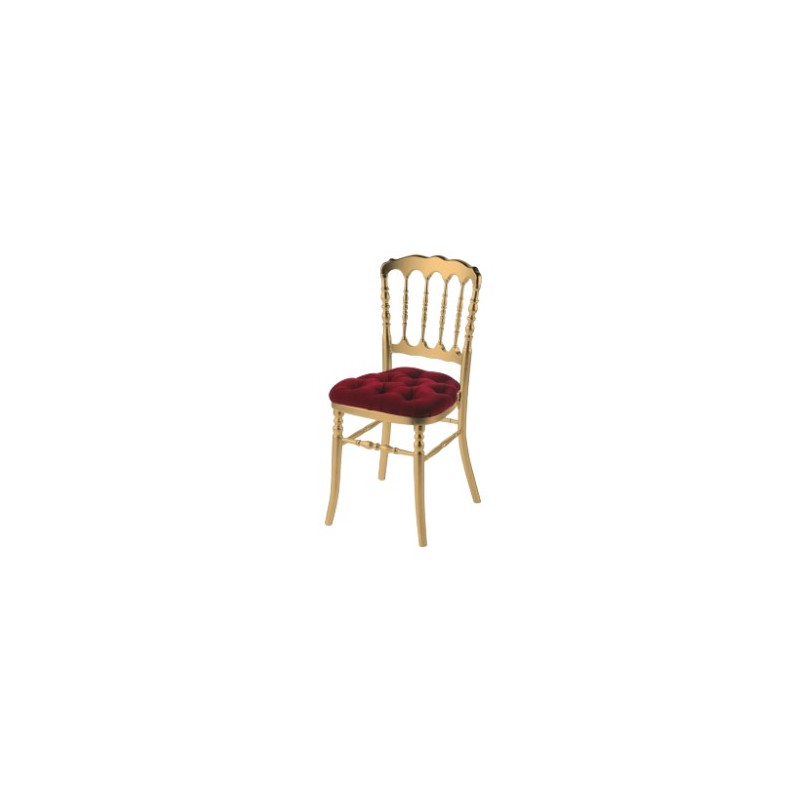 Chaise Napoleon Or / rouge