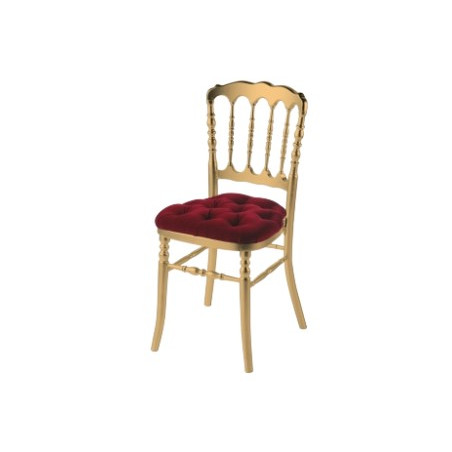 Chaise Napoleon Or / rouge