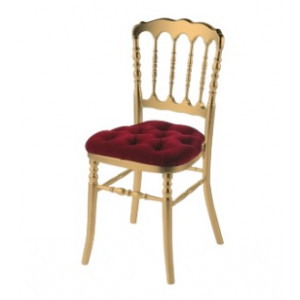 Chaise Napoleon Or / rouge