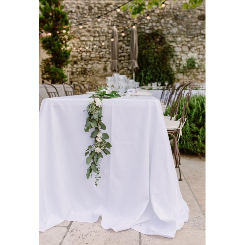 Serviette de table blanche