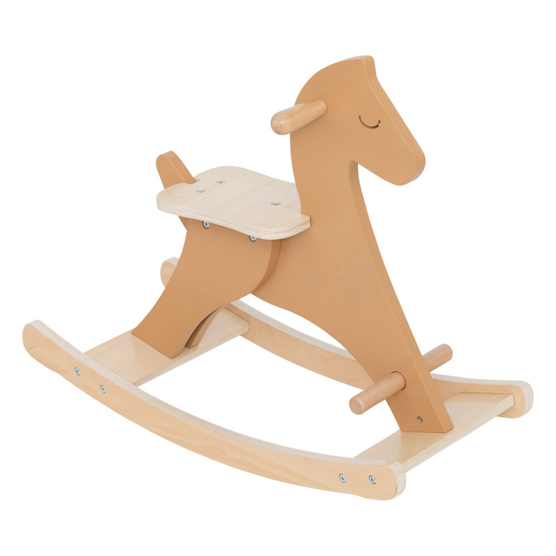 Cheval à bascule en bois