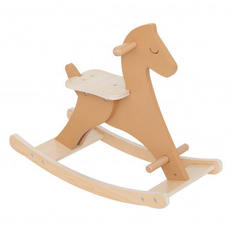 Cheval à bascule en bois