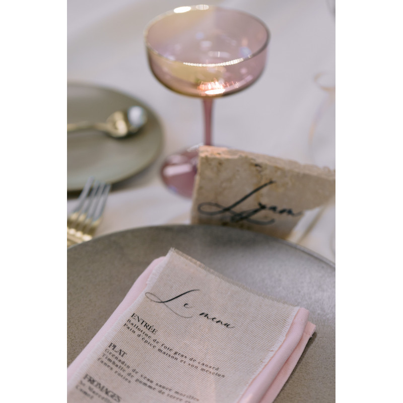 Serviette de table Rose Camélia
