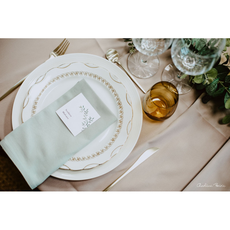 Serviette de table Vert sauge