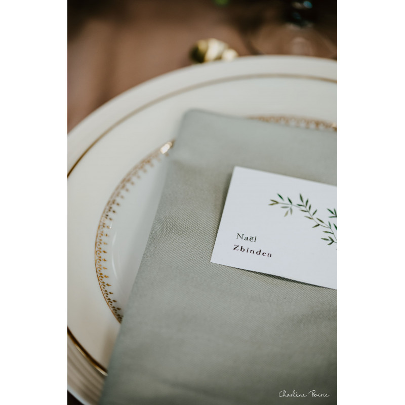 Serviette de table Vert sauge
