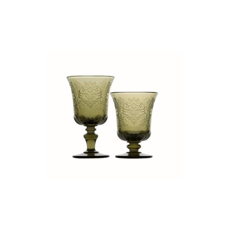 VERRERIE AMBOISE VERT OLIVE