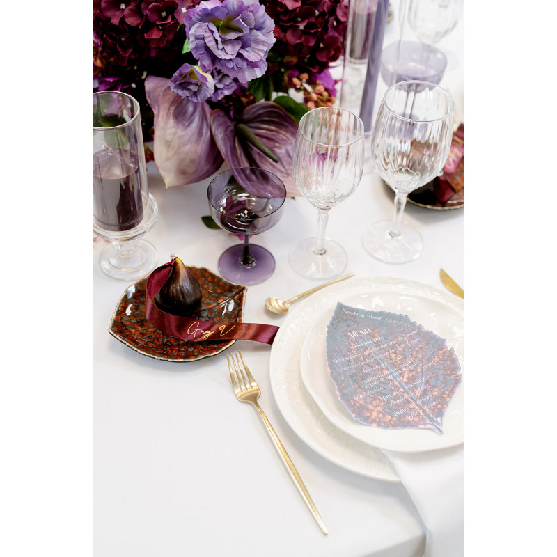 Assiette Hortensia vigne