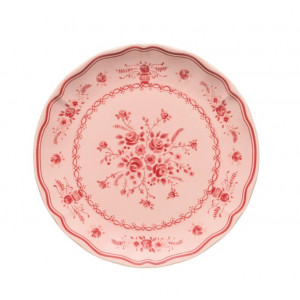 Assiette rose en location