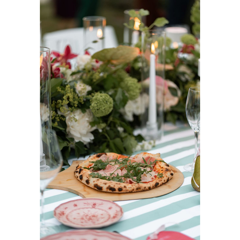 Nappe Rayure Tilleul