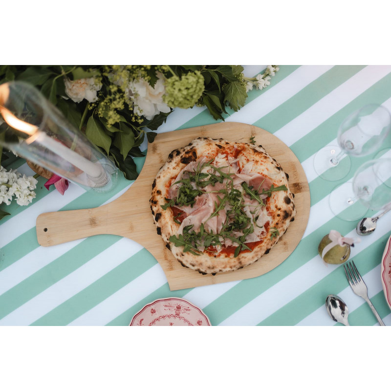 Nappe Rayure Tilleul