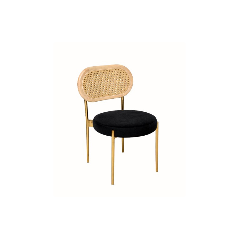 Chaise Ikonic Noire et nature