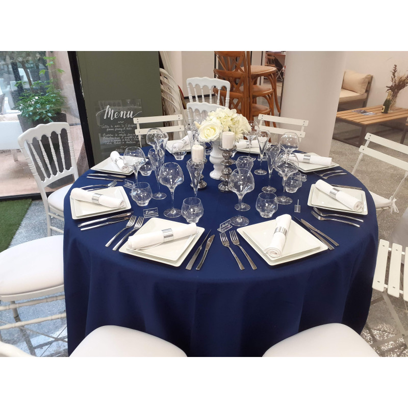 Nappe Bleu Navy coton