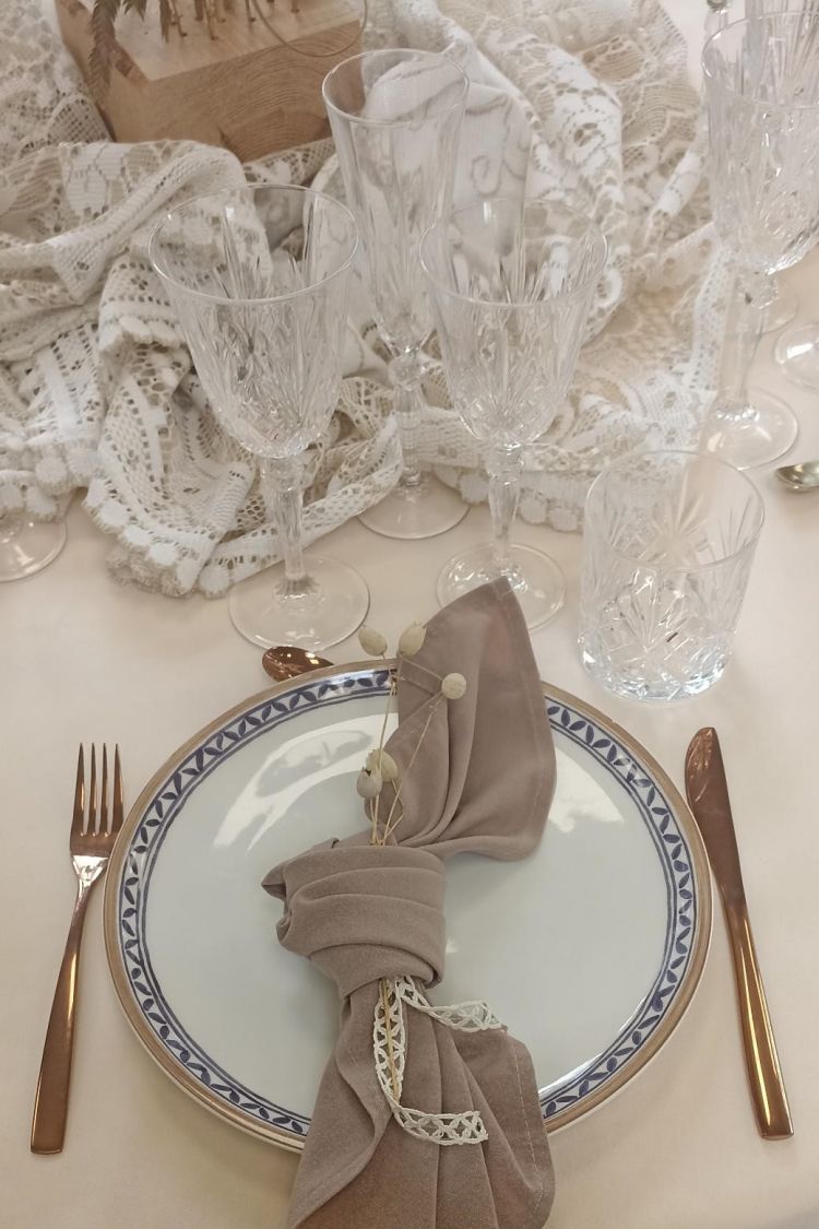 Art de la table en location pour votre mariage