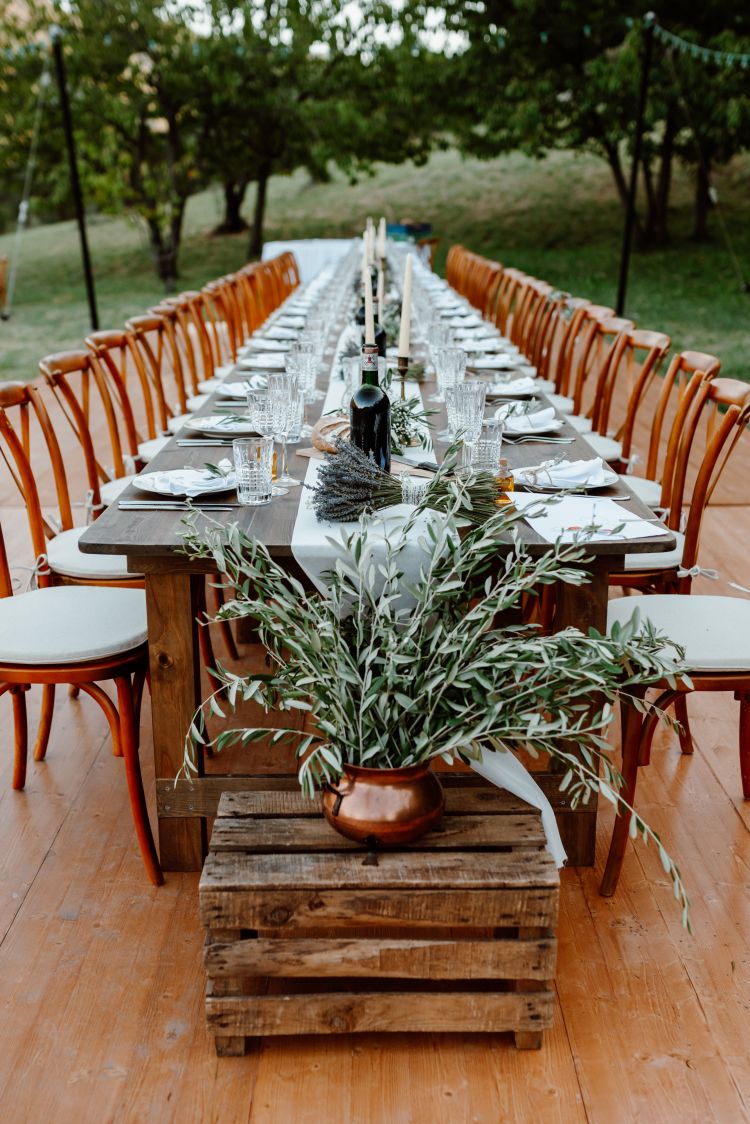 Plancher pour repas de mariage en Provence