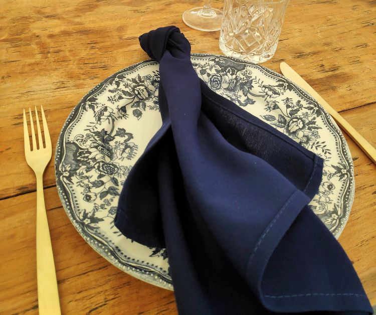 Serviette de table Bleu Navy