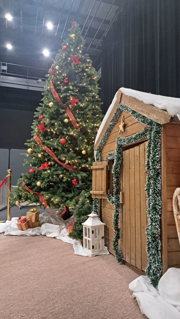 Scénographie de Noël au palais des congrès