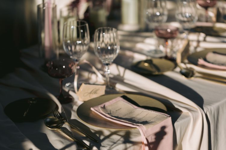 Location de serviette rose pour votre mariage