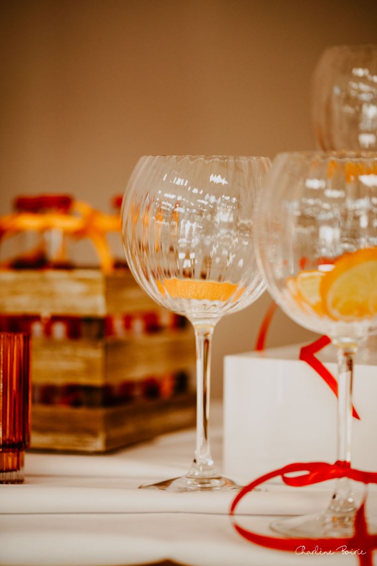 Verre ballon spritz en Provence