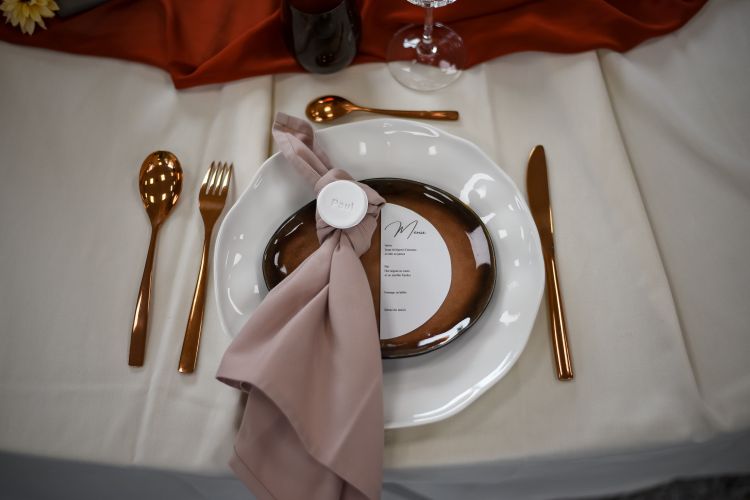 location de serviette de table mariage