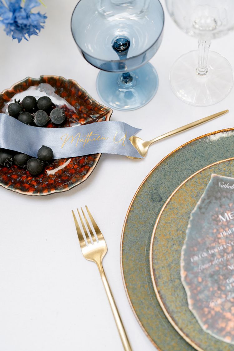 Assiette Hortensia vigne
