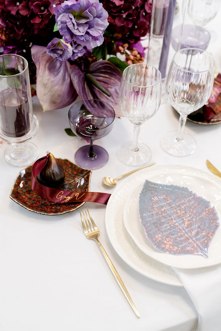 Assiette Hortensia vigne