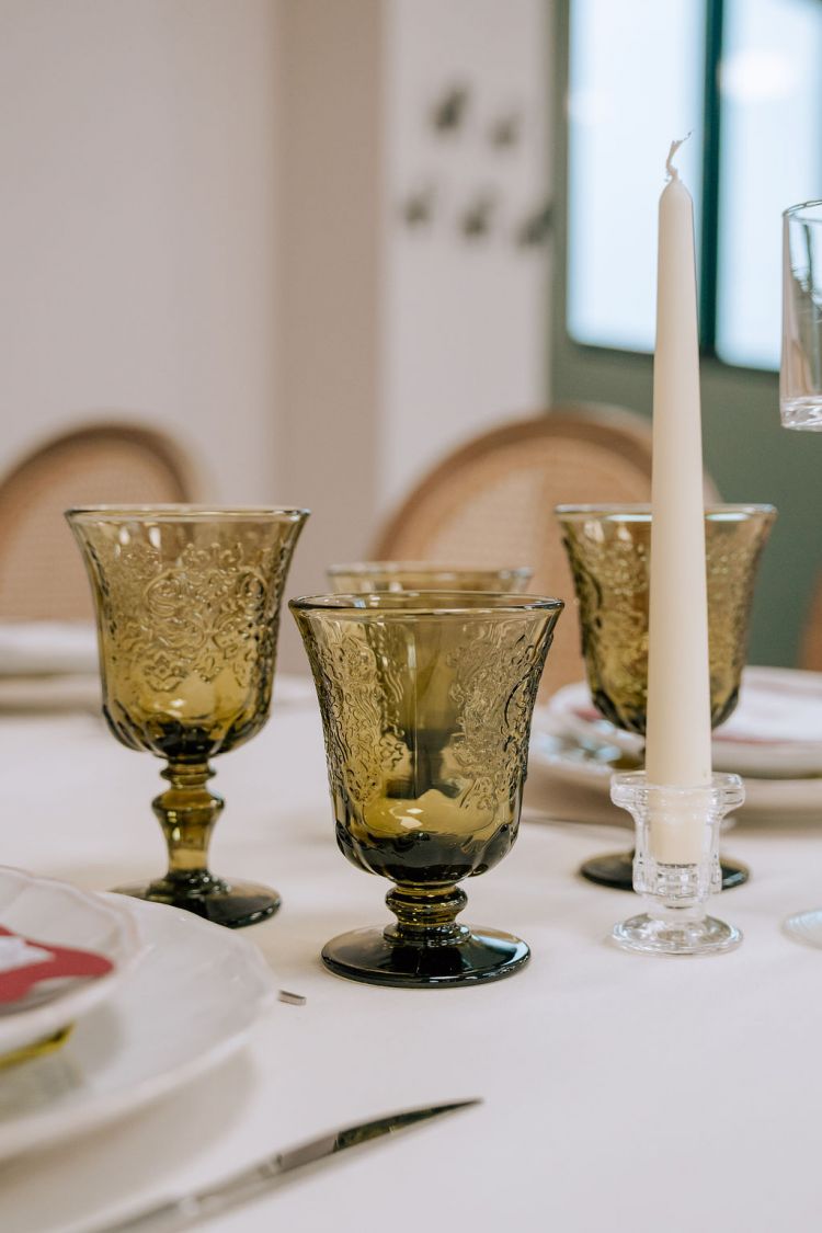 location de verre vert olive