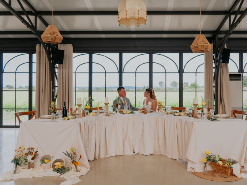 Mariage en Provence : une table citronnée